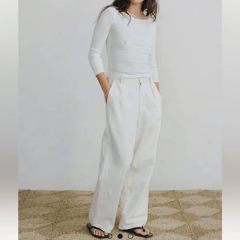 Ozma of California- Field Pant, Tencel Bull Denim, Putty